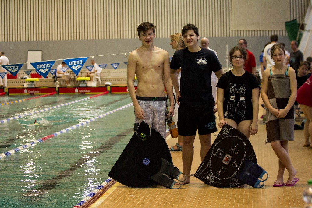 Die erfolgreichen Sportler des Tauchclub Delitzsch e.V.