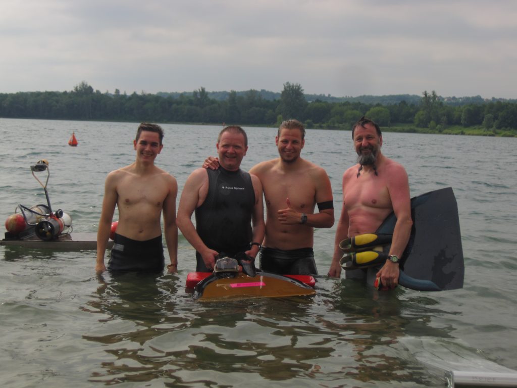 Die Delitzscher Herren mit Phillip Nathrath, Dirk Preuß, Willi und Detlef Krause (von links)