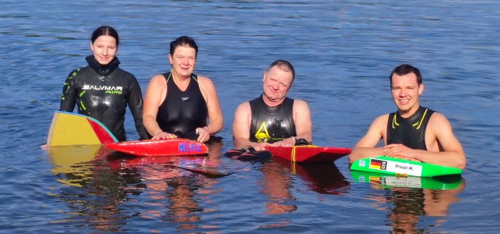 Das Delitzscher Team mit Nina Schönherr, Heike, Dirk und Marek Preuß (von links)